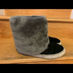 Ugg Australia Grey Foldover Boots